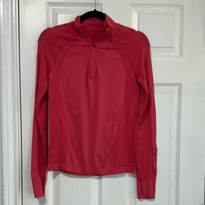 Sweaty Betty Odyssey Pink Half Zip Long Sleeve Top